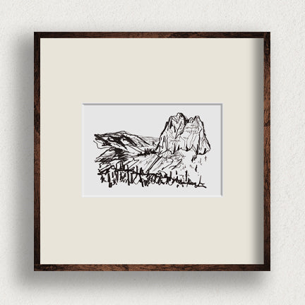 Crystal Crag - 4x6" Art Print