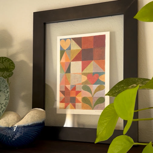 Quilted Love - 5x7" Art Print